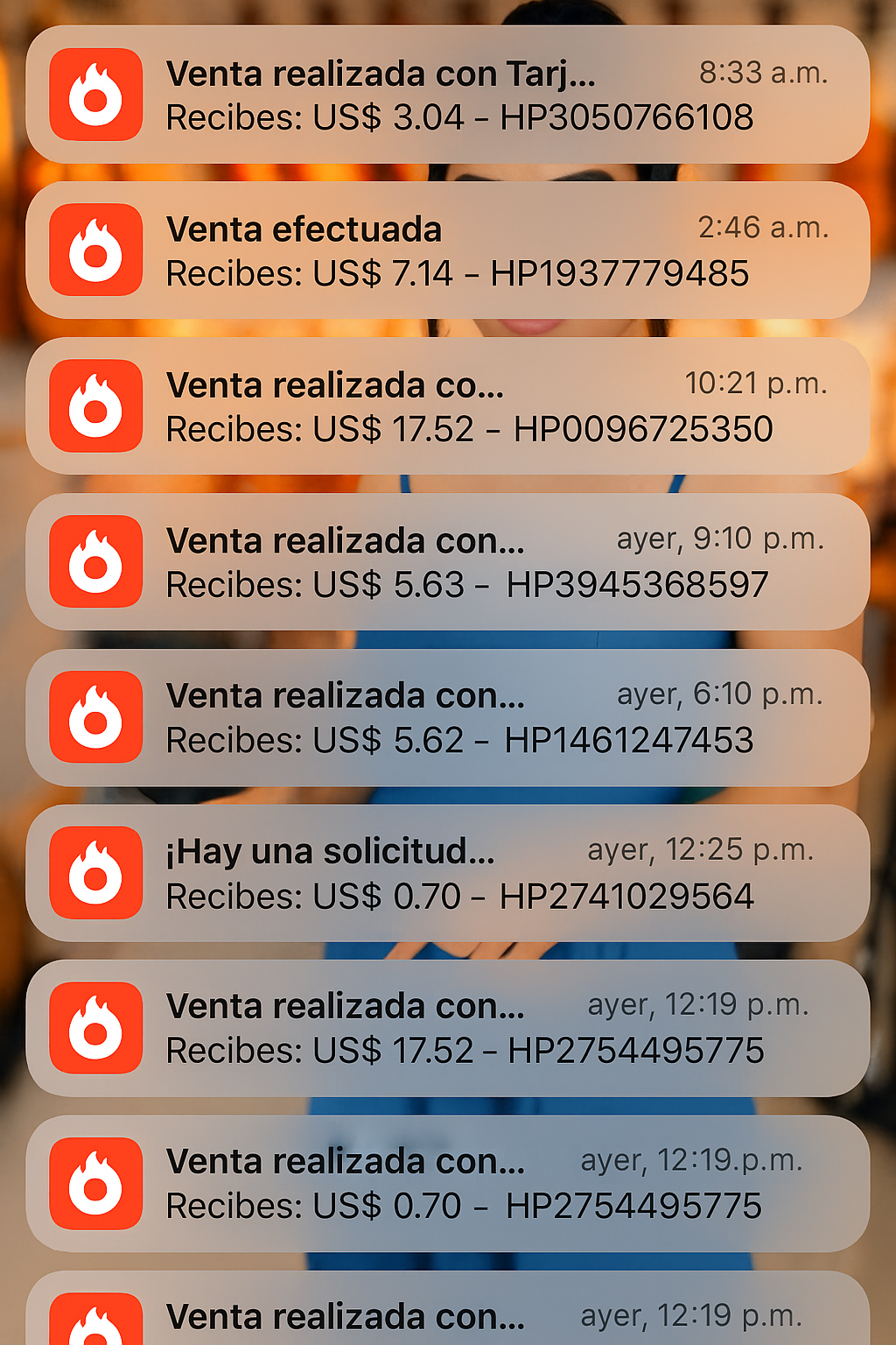 Prueba de ventas Hotmart